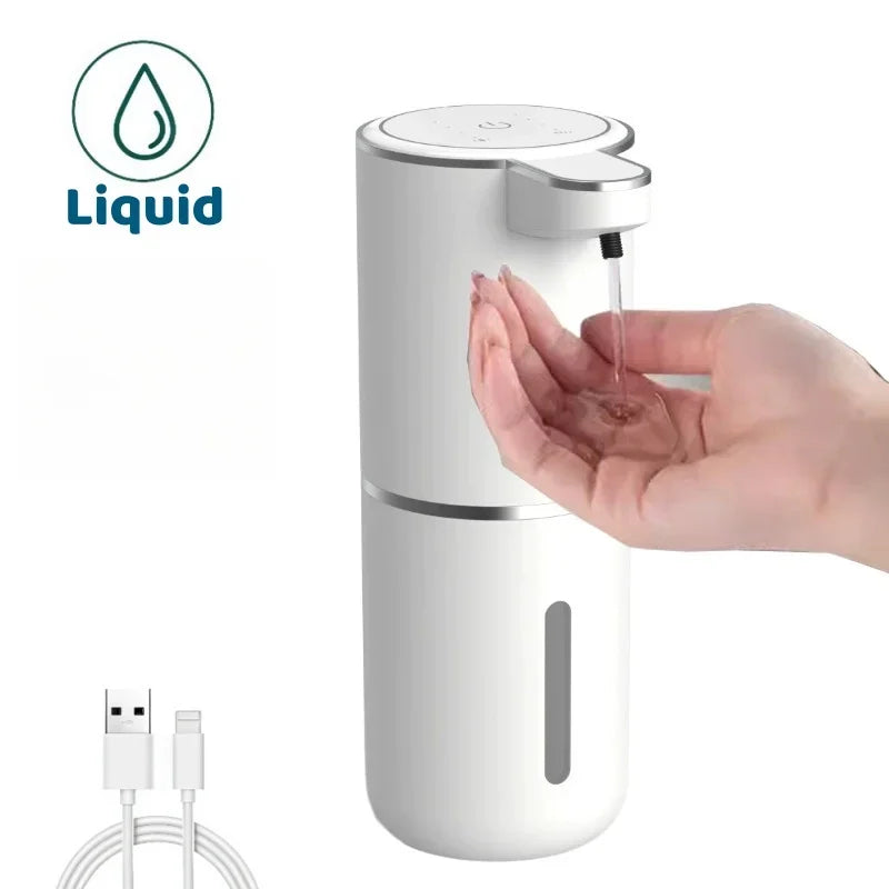 Automatic Soap Dispenser Infrared Sensor Foam Hand Sanitizer USB Rechargeable Foaming Hand Soap Dispenser for Bathrooms