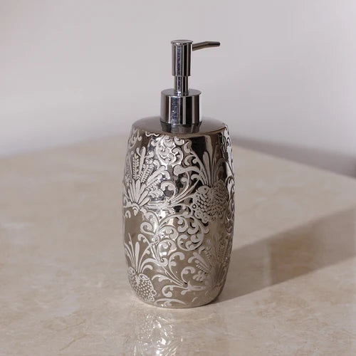 Silver Ceramics Shampoo Bottles Bathroom Accessories Shower Gel Container Wristband Hand Dispenser Kitchen Soap Dispenser