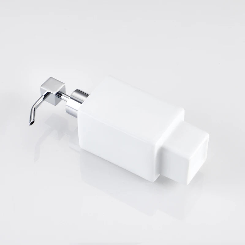 Wall Mounted Liquid Soap Dispanser Ceramic Luxury Hotel Bathroom Soap And Bath Dispenser Brass Kitchen Accessories