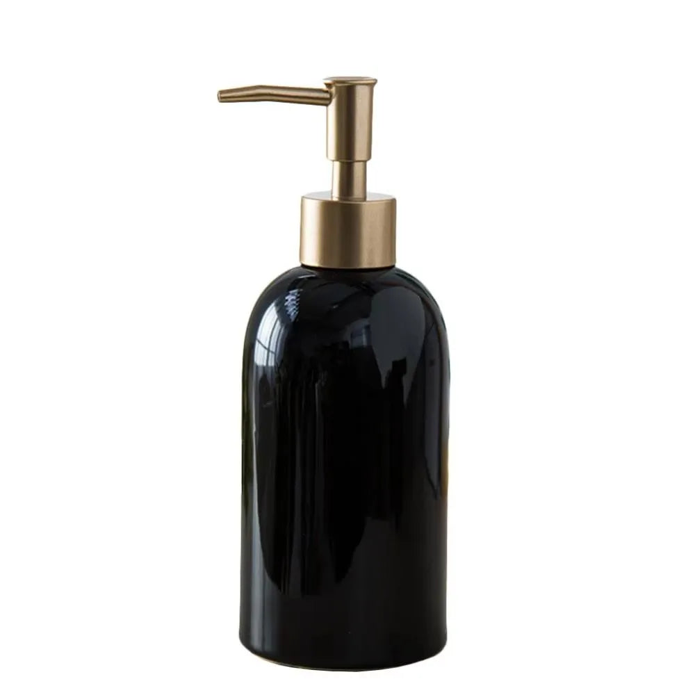 Empty Ceramic Soap Dispenser Portable Refillable Liquid Pump Bottle Reusable Multi-purpose Hand Sanitizers Container