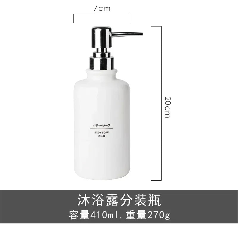 Ceramic Liquid Soap Dispensers, Emulsion Sub Bottl, Latex Bottles, Bathroom Accessories Set, Wedding Gift, 1piece