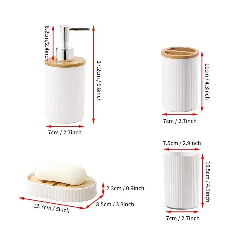 Dispenser for Liquid Soap Hampoo Bottle Soap Dispenser Hand Soap Dispenser Toothbrush Holder Organizer Bathroom Accessories