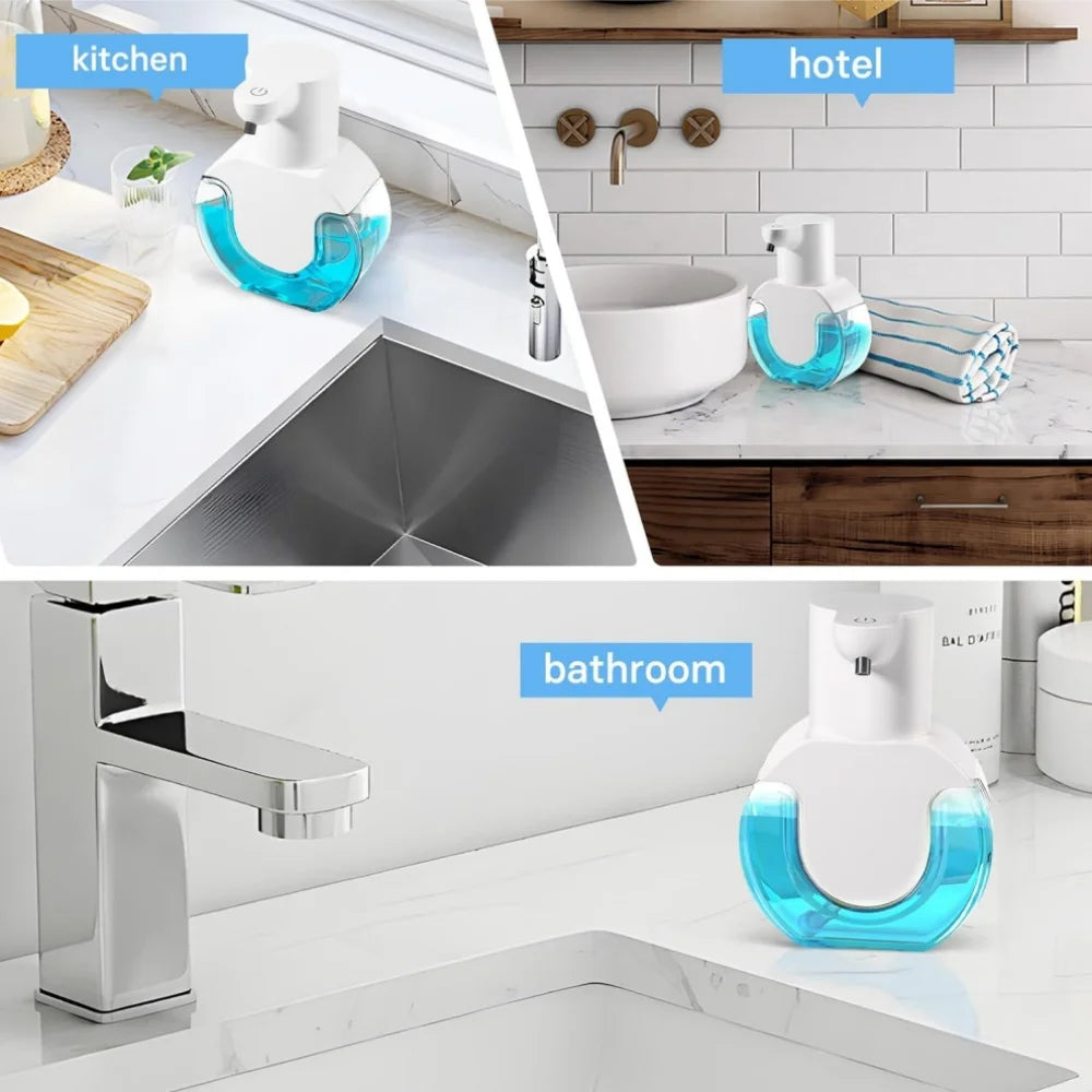 Automatic Soap Dispenser Infrared Sensor Foam Hand Sanitizer USB Rechargeable Foaming Hand Soap Dispenser for Bathrooms