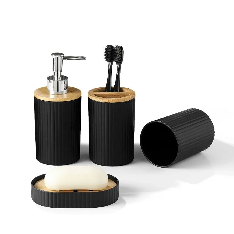 Dispenser for Liquid Soap Hampoo Bottle Soap Dispenser Hand Soap Dispenser Toothbrush Holder Organizer Bathroom Accessories