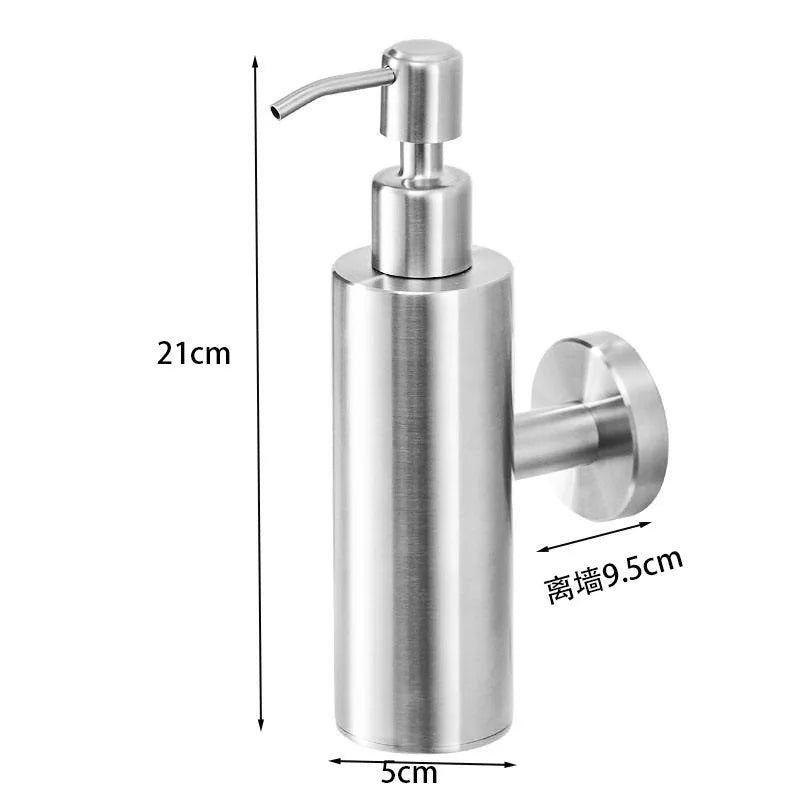 Liquid Soap Dispenser Bathroom Wall Mounted Gold Stainless Steel Shower Gel Detergent Shampoo Bottle For Kitchen Hotel Home