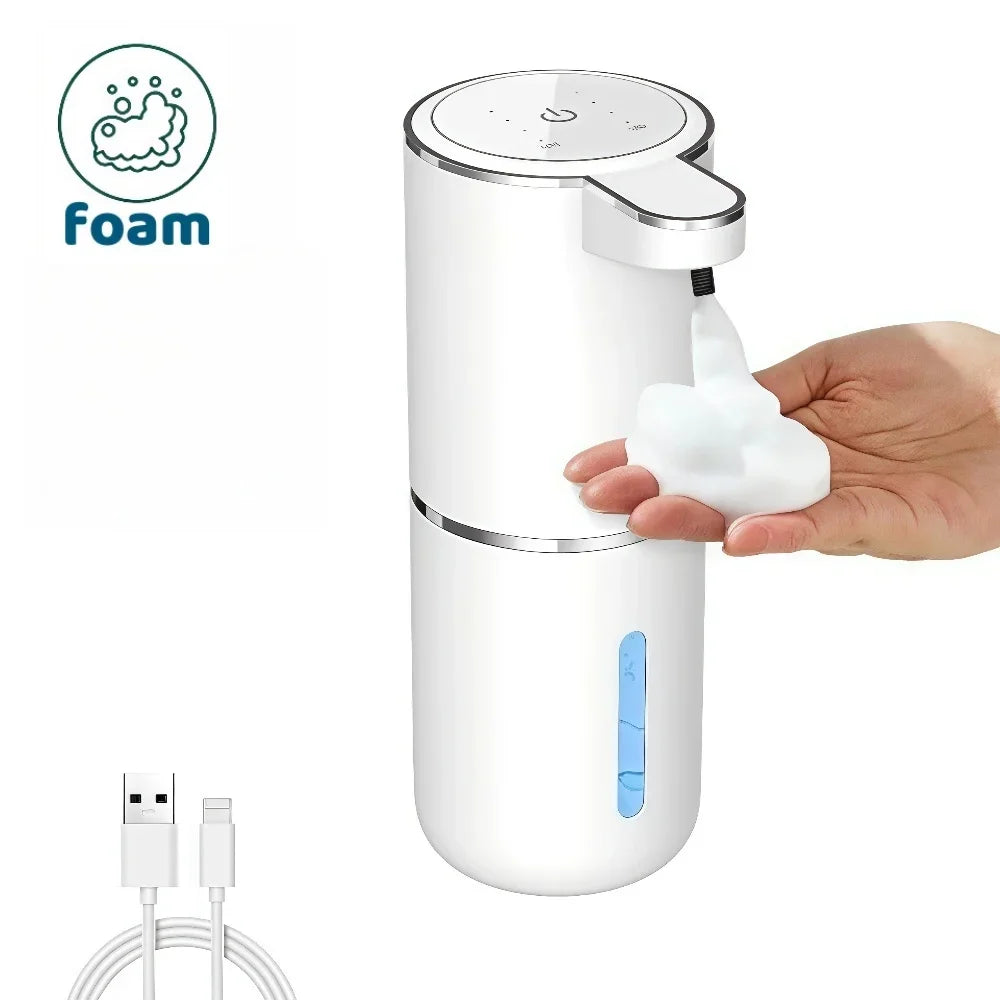 Automatic Soap Dispenser Infrared Sensor Foam Hand Sanitizer USB Rechargeable Foaming Hand Soap Dispenser for Bathrooms