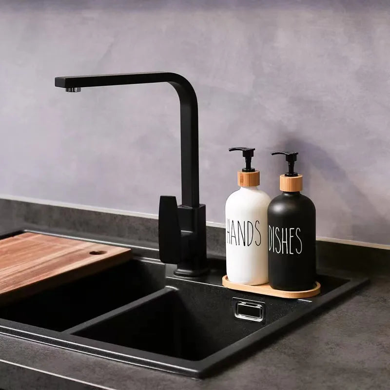 Kitchen Soap Dispensers Hand Soap Dispenser Kitchen Accessories Kitchen Detergent Large Capacity Dishwashing Liquid Dispenser