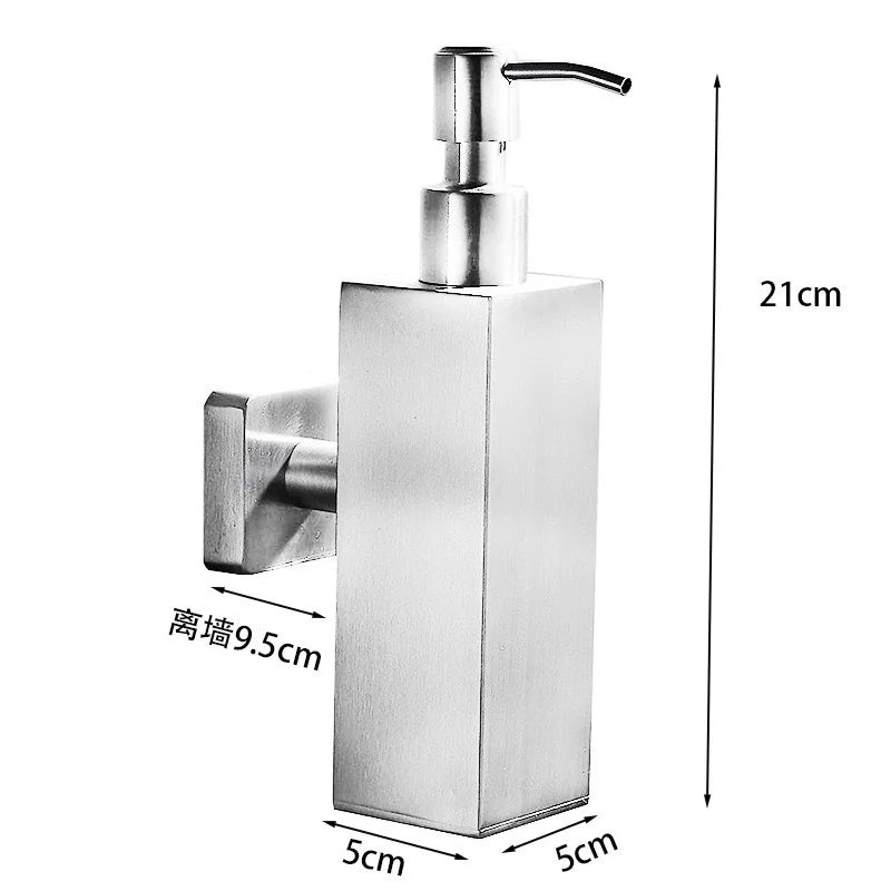 Liquid Soap Dispenser Bathroom Wall Mounted Gold Stainless Steel Shower Gel Detergent Shampoo Bottle For Kitchen Hotel Home