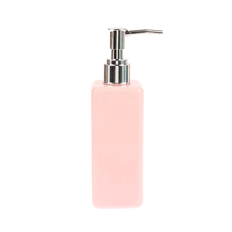 250ml Liquid Soap Dispenser Refillable Pump Bottle Square Bathroom Accessory Shampoo Conditioner Container Beauty Salon