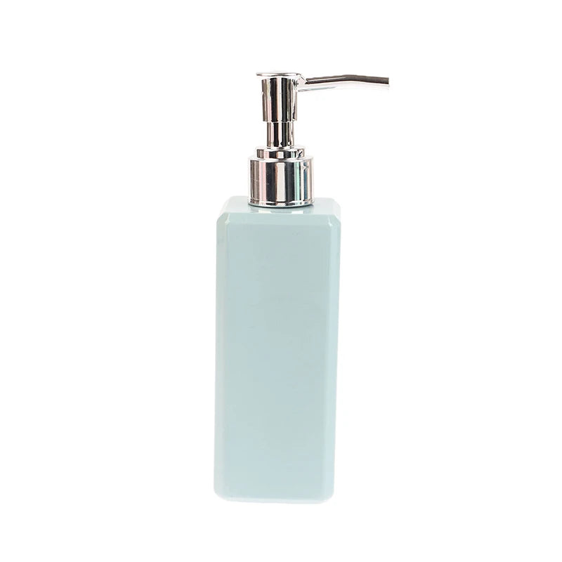 250ml Liquid Soap Dispenser Refillable Pump Bottle Square Bathroom Accessory Shampoo Conditioner Container Beauty Salon
