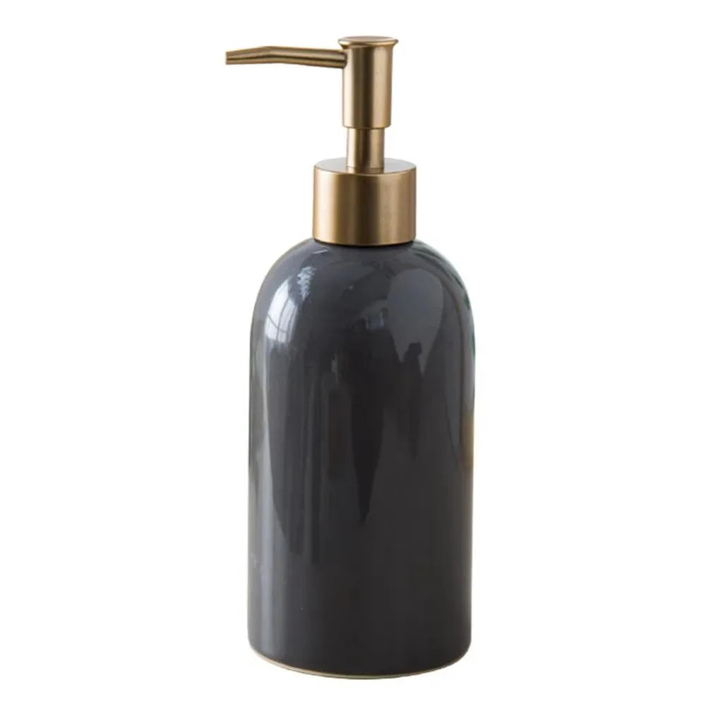 Empty Ceramic Soap Dispenser Portable Refillable Liquid Pump Bottle Reusable Multi-purpose Hand Sanitizers Container