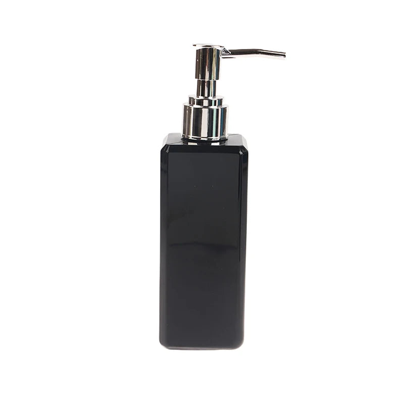 250ml Liquid Soap Dispenser Refillable Pump Bottle Square Bathroom Accessory Shampoo Conditioner Container Beauty Salon