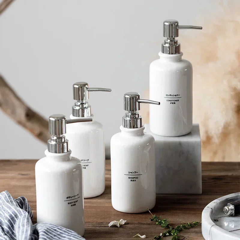 Ceramic Liquid Soap Dispensers, Emulsion Sub Bottl, Latex Bottles, Bathroom Accessories Set, Wedding Gift, 1piece