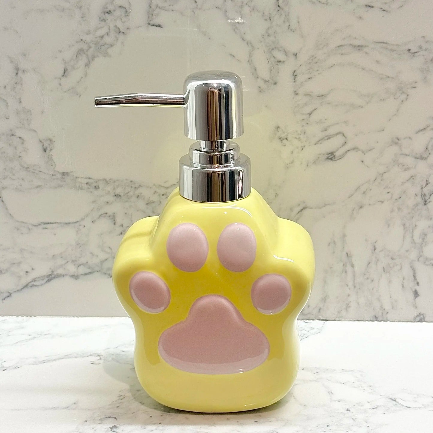 Cute Cat's Paw Liquid Soap Dispenser Shower Gel Shampoo Ceramic Soap Dispenser Cat'spaw Soap Container Bathroom Accessories Gift