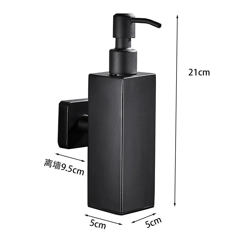 Liquid Soap Dispenser Bathroom Wall Mounted Gold Stainless Steel Shower Gel Detergent Shampoo Bottle For Kitchen Hotel Home