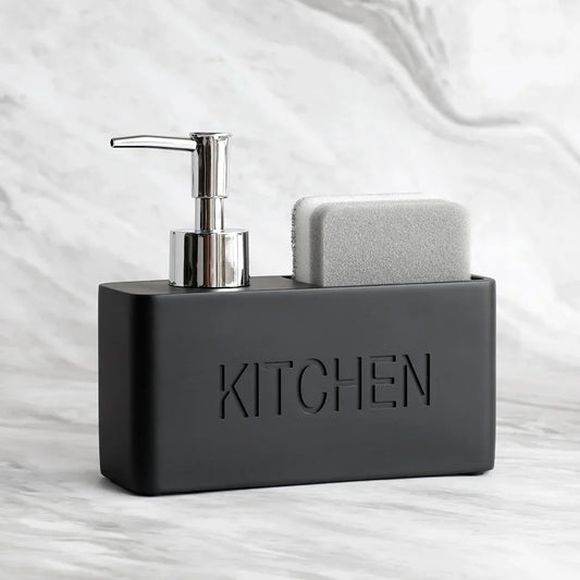 Modern Kitchen Accessories Soap Dispenser Set Liquid Hand Soap Dispenser Pump Bottle Brushes Holds and Stores Sponges Scrubbers