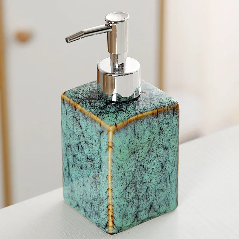 350ml soap dispenser ceramic press bottle shampoo and shower gel dispensing bottle bathroom accessories shower shampoo dispenser
