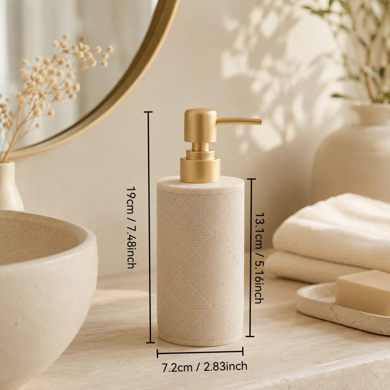 Soap Dispenser, Hand Soap Dispenser, Emulsion Bottle Refillable Bath Lotion Bottles Bathroom Accessories Shampoo Bottle Hand San