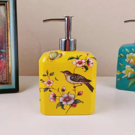 New Chinese style ceramic soap dispenser household dispensing bottle hotel shampoo shower gel press bottle bathroom accessories