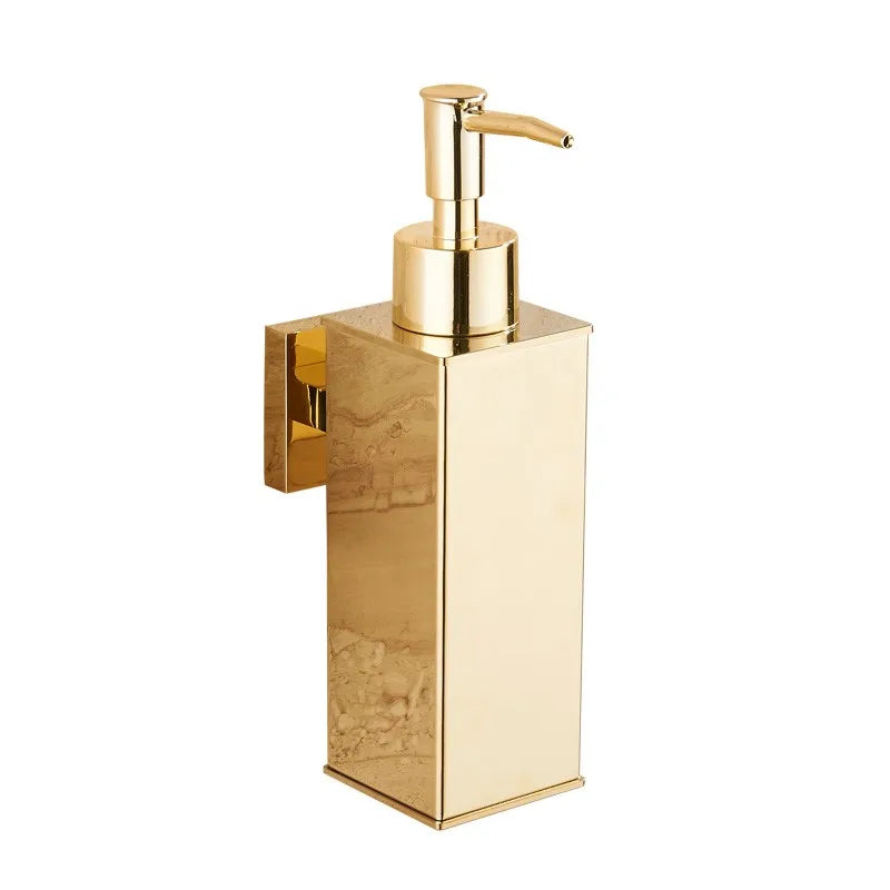 Liquid Soap Dispenser Bathroom Wall Mounted Gold Stainless Steel Shower Gel Detergent Shampoo Bottle For Kitchen Hotel Home