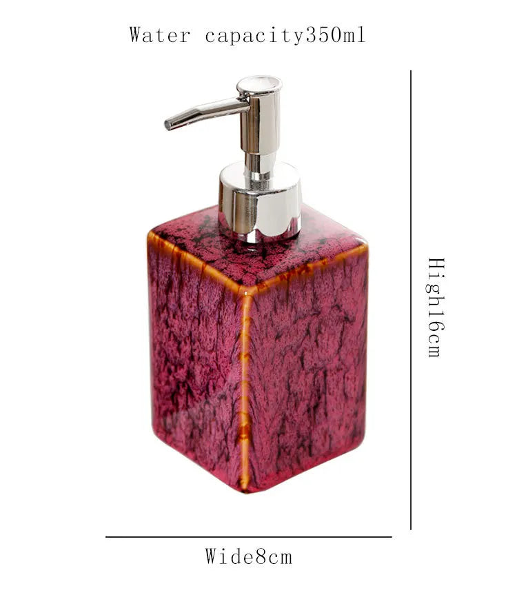 350ml soap dispenser ceramic press bottle shampoo and shower gel dispensing bottle bathroom accessories shower shampoo dispenser
