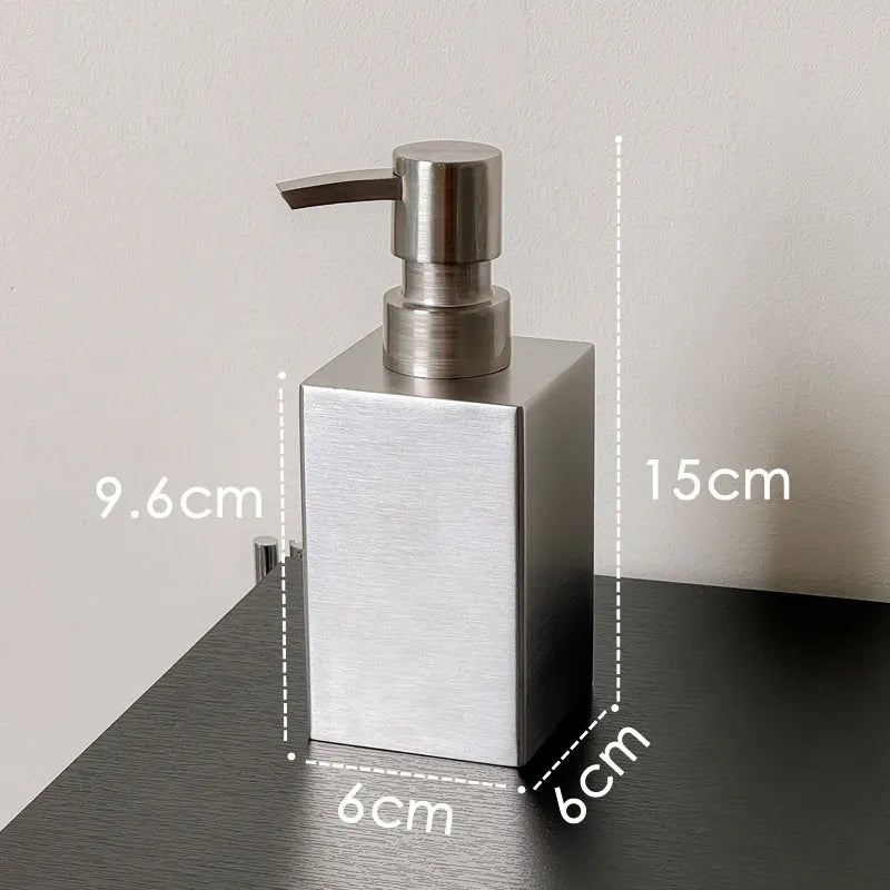 304 Stainless Steel Liquid Soap Dispenser Hand Sanitizer Bottle for Bathroom
