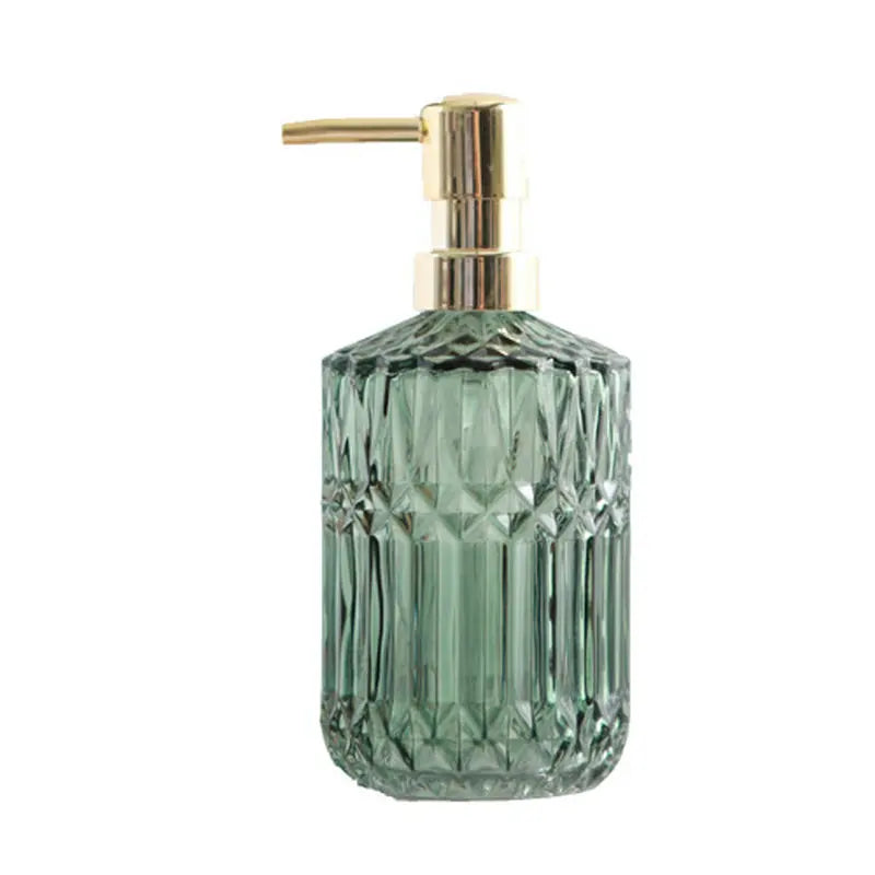 Bathroom Soap Dispenser Portable Glass Travel Liquid Hand Sanitizer Container 450ml Shampoo Body Wash Dispenser Accessories