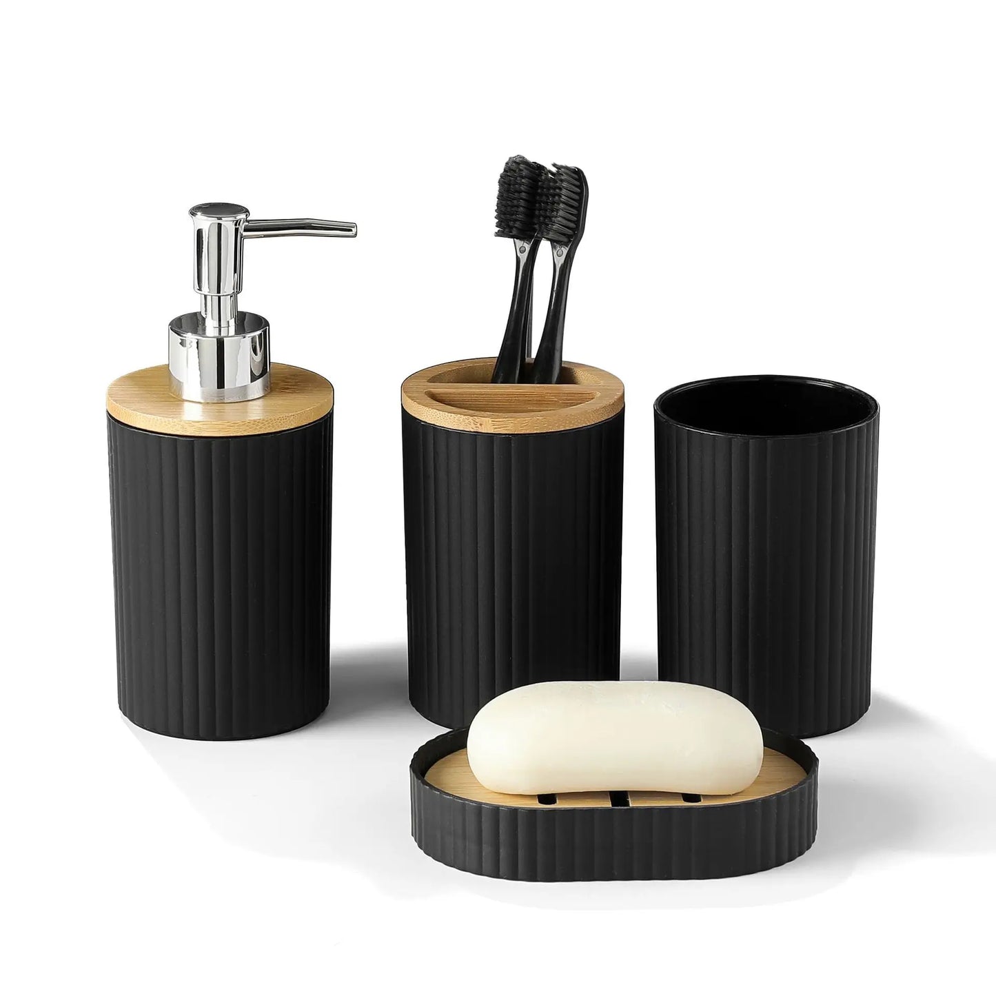 Dispenser for Liquid Soap Hampoo Bottle Soap Dispenser Hand Soap Dispenser Toothbrush Holder Organizer Bathroom Accessories