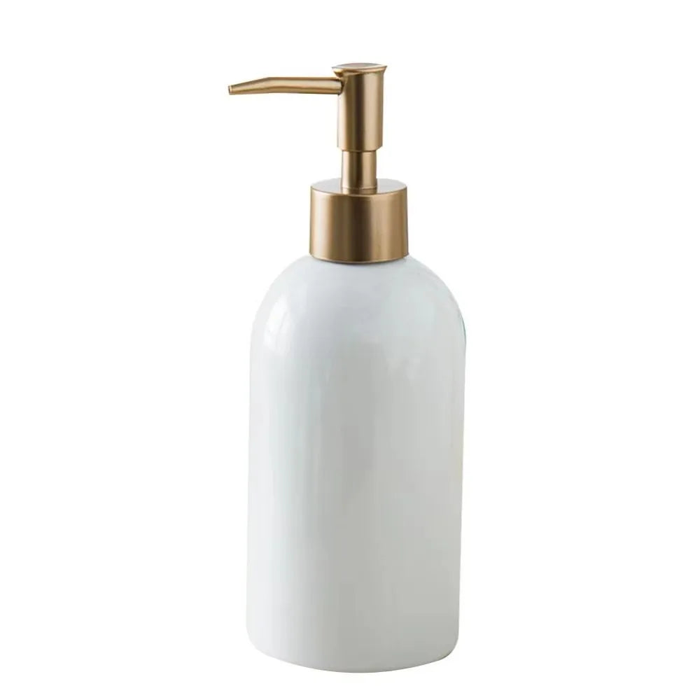 Empty Ceramic Soap Dispenser Portable Refillable Liquid Pump Bottle Reusable Multi-purpose Hand Sanitizers Container
