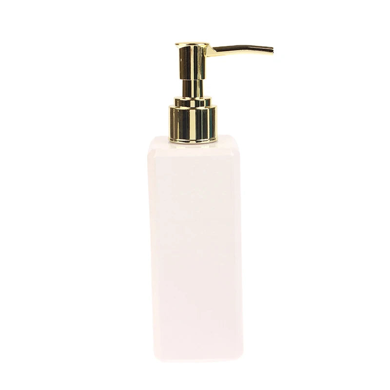 250ml Liquid Soap Dispenser Refillable Pump Bottle Square Bathroom Accessory Shampoo Conditioner Container Beauty Salon