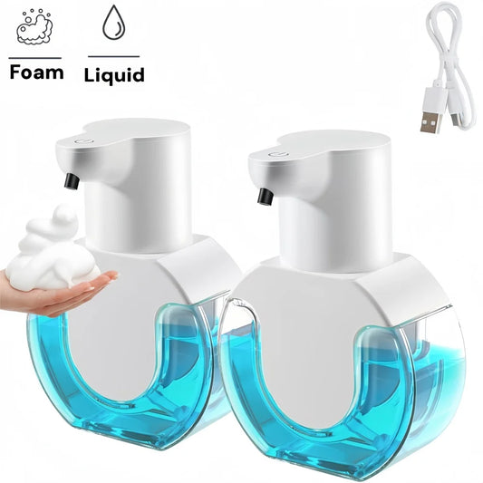 Automatic Soap Dispenser Infrared Sensor Foam Hand Sanitizer USB Rechargeable Foaming Hand Soap Dispenser for Bathrooms