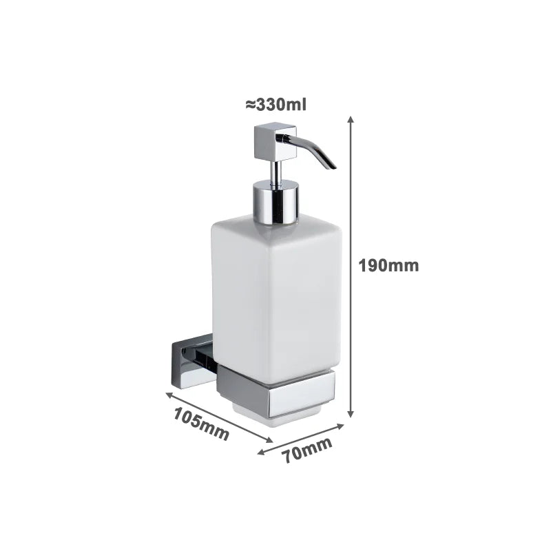 Wall Mounted Liquid Soap Dispanser Ceramic Luxury Hotel Bathroom Soap And Bath Dispenser Brass Kitchen Accessories