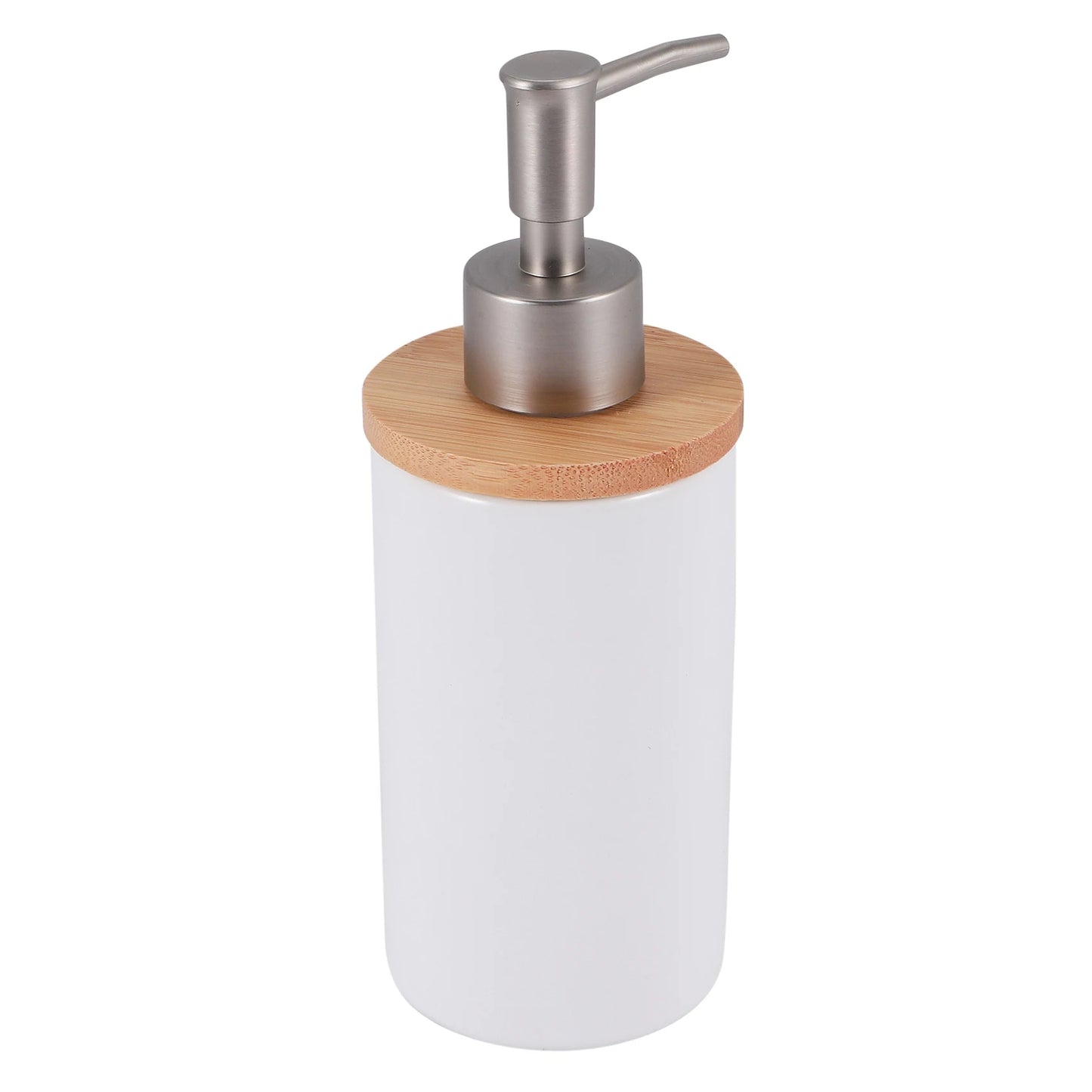 400Ml Ceramic Soap Dispenser, Nordic Style, Lotion Dispenser Soap Dispenser for Kitchen and Bathroom -White