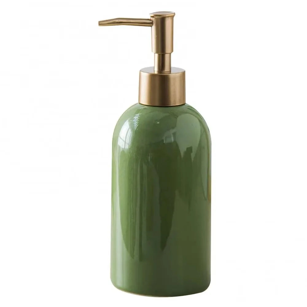 Empty Ceramic Soap Dispenser Portable Refillable Liquid Pump Bottle Reusable Multi-purpose Hand Sanitizers Container