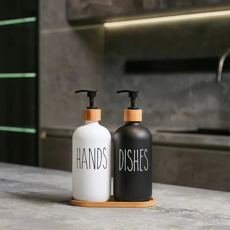 Kitchen Soap Dispensers Hand Soap Dispenser Kitchen Accessories Kitchen Detergent Large Capacity Dishwashing Liquid Dispenser