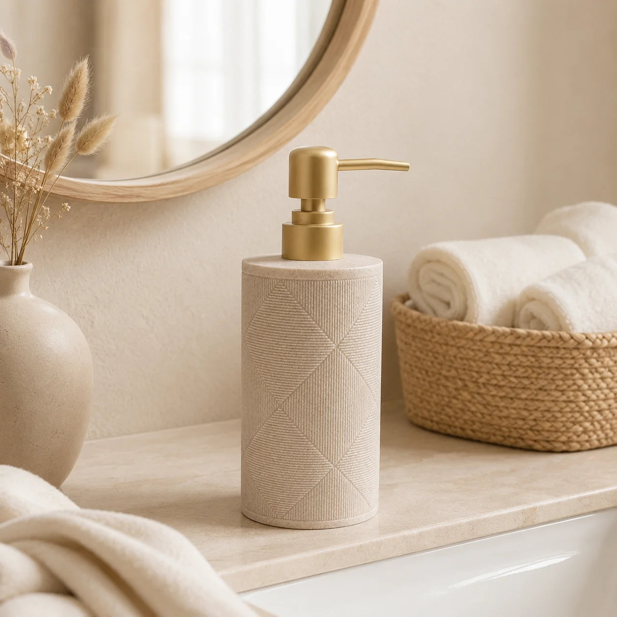 Soap Dispenser, Hand Soap Dispenser, Emulsion Bottle Refillable Bath Lotion Bottles Bathroom Accessories Shampoo Bottle Hand San