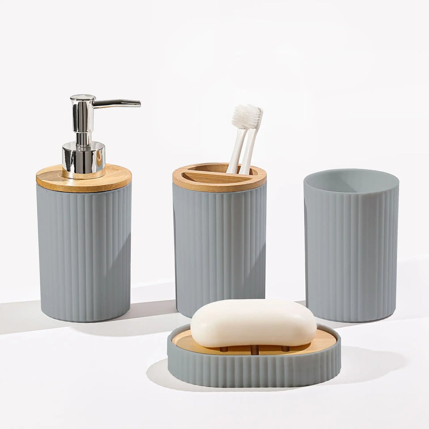 Dispenser for Liquid Soap Hampoo Bottle Soap Dispenser Hand Soap Dispenser Toothbrush Holder Organizer Bathroom Accessories